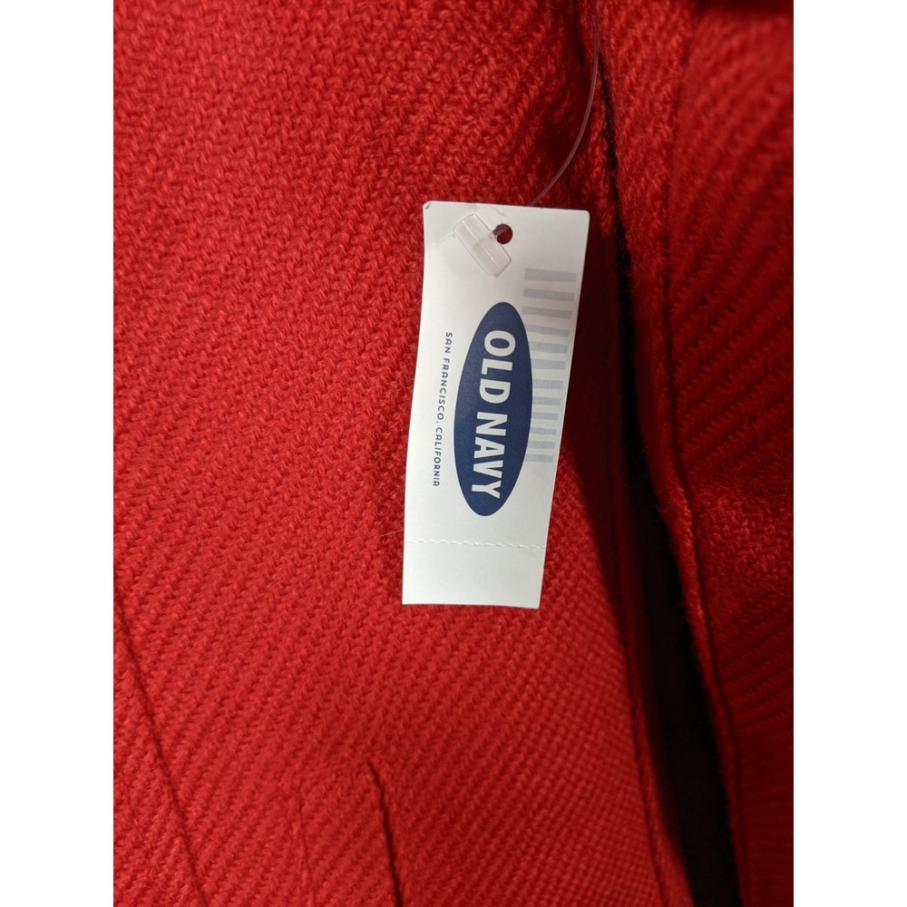 Old Navy Red Peacoat Girls XL (14) Acrylic Heavy Knit Double Breasted Cozy NWT - Picture 4 of 10